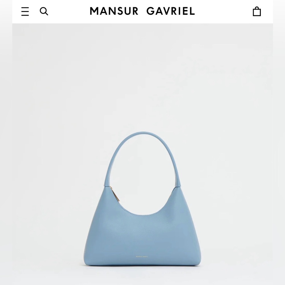 Mansur Gavriel Sky Blue Shoulder Bag